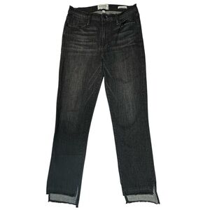 Frame Denim Le High Straight Charcoal Grey Black 27